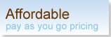affordable pay as you go pricing